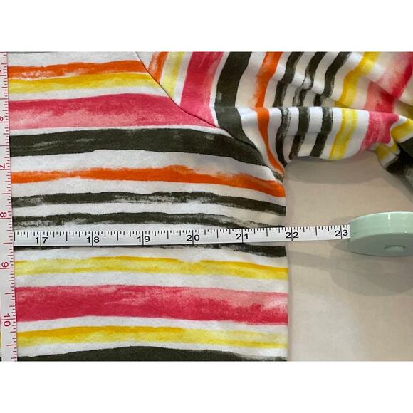 Kim Rogers 100% Cotton Perfectly Soft 3/4 Sleeve Striped T-Shirt, L - Picture 8 of 9